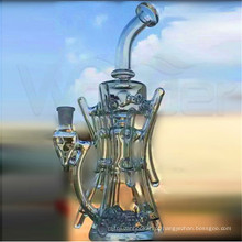 OEM / ODM Fumar Cachimbo Reciclador Tubo Cor Rig Mão Tigela De Tabaco De Tabaco